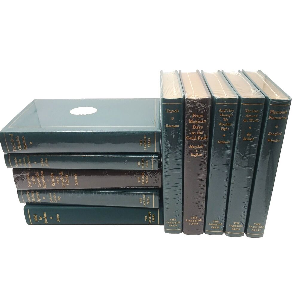 Lakeside Press Classics Collection New and Sealed 10 Book Set 1 Unsealed